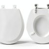Bemis 500EC 063 Toilet Seat with Easy Clean & Change Hinges, 1 Pack Round, Venetian Pink-2