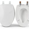 Mayfair Cassel Slow Close Toilet Seat Bone Elongated Premium Wood-4