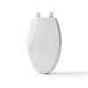 Mayfair Slow Close Wood Toilet Seat - Biscuit Elongated-2
