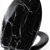 Angel Shield Marble Toilet Seat Elongated Black with Quiet Close-0