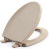 Mayfair Cassel Slow Close Toilet Seat Bone Elongated Premium Wood-0