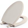 Mayfair Slow Close Wood Toilet Seat - Biscuit Elongated-0