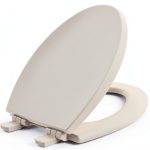 Mayfair Slow Close Wood Toilet Seat - Biscuit Elongated-0