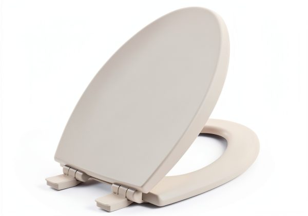 Mayfair Slow Close Wood Toilet Seat - Biscuit Elongated-0