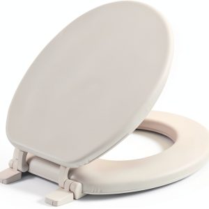 Mayfair 11 000 Economy Soft Cushion Toilet Seat, ROUND, White-0