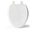 Mayfair Slow Close Wood Toilet Seat - Biscuit Elongated-1