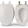 Mayfair Slow Close Wood Toilet Seat - Biscuit Elongated-5