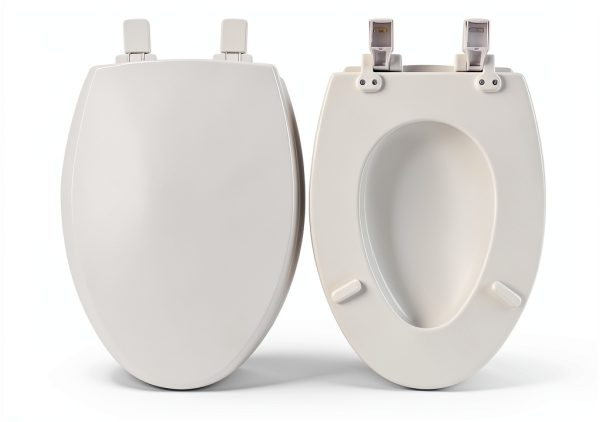 Mayfair Slow Close Wood Toilet Seat - Biscuit Elongated-5