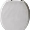 Mayfair 11 000 Economy Soft Cushion Toilet Seat, ROUND, White-6