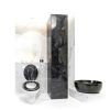 Angel Shield Marble Toilet Seat Elongated Black with Quiet Close-6