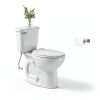 American Standard 5503A00B.020 Slow Elongated Closed Front Toilet Seat, White-5