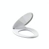 KOHLER K-4774-0 Brevia Elongated White Toilet Seat with Quick-Release Hinges And Quick-Attach Hardware For Easy Clean, White-2