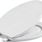 KOHLER K-4774-0 Brevia Elongated White Toilet Seat with Quick-Release Hinges And Quick-Attach Hardware For Easy Clean, White-0