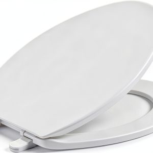 KOHLER K-4774-0 Brevia Elongated White Toilet Seat with Quick-Release Hinges And Quick-Attach Hardware For Easy Clean, White-0