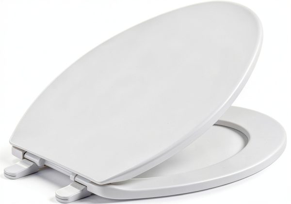 KOHLER K-4774-0 Brevia Elongated White Toilet Seat with Quick-Release Hinges And Quick-Attach Hardware For Easy Clean, White-0