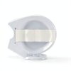 Toilet Seat Mayfair 844CP 000 Round White Chrome Hinges Enameled Wood-6