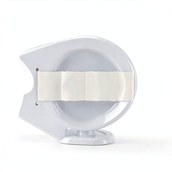 Toilet Seat Mayfair 844CP 000 Round White Chrome Hinges Enameled Wood-6