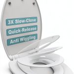 Family Toilet Seat 1M Slow Close Quick Release Elongated Toddler Seat-0