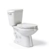 Toilet seat Elongated WSSROGY White Slow Close with Four Bumpers-2