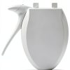 Toilet Seat Cover Elongated – Durable PP Toilet Seat with Slow Close Hinges, Easy Clean White Replacement for American Standard Toilets-6