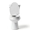 Toilet Seat Mayfair 844CP 000 Round White Chrome Hinges Enameled Wood-5