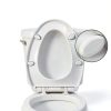 Toilet seat Elongated WSSROGY White Slow Close with Four Bumpers-5
