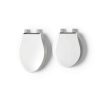 KOHLER K-4774-0 Brevia Elongated White Toilet Seat with Quick-Release Hinges And Quick-Attach Hardware For Easy Clean, White-3