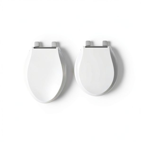 KOHLER K-4774-0 Brevia Elongated White Toilet Seat with Quick-Release Hinges And Quick-Attach Hardware For Easy Clean, White-3