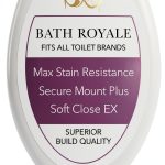 Bath Royale Slow Close Toilet Seat BR501-00 White Elongated, Stain-Resistant and Easy to Keep Clean, Heavy Duty Fits All Toilet Brands, Executive Series-0