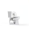 KOHLER Stonewood Quiet-Close Toilet Seat White Round Wood Soft Close-5