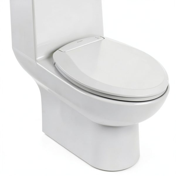 Brondell L60-EW Heated Toilet Seat White Elongated-2