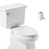KOHLER K-4774-0 Brevia Elongated White Toilet Seat with Quick-Release Hinges And Quick-Attach Hardware For Easy Clean, White-1
