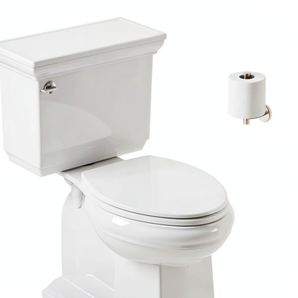 KOHLER K-4774-0 Brevia Elongated White Toilet Seat with Quick-Release Hinges And Quick-Attach Hardware For Easy Clean, White-1