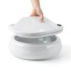 KOHLER K-4774-0 Brevia Elongated White Toilet Seat with Quick-Release Hinges And Quick-Attach Hardware For Easy Clean, White-4