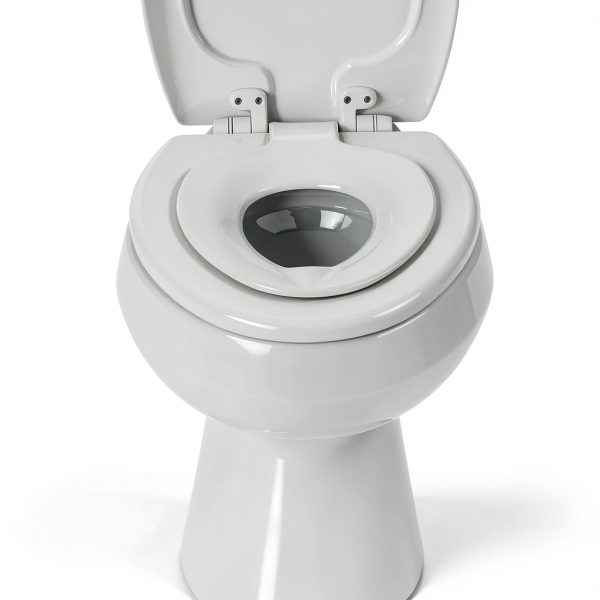Mayfair NextStep2 Slow-Close Toilet Seat with Built-In Toddler Potty Training Seat, Removable, White, Elongated-9