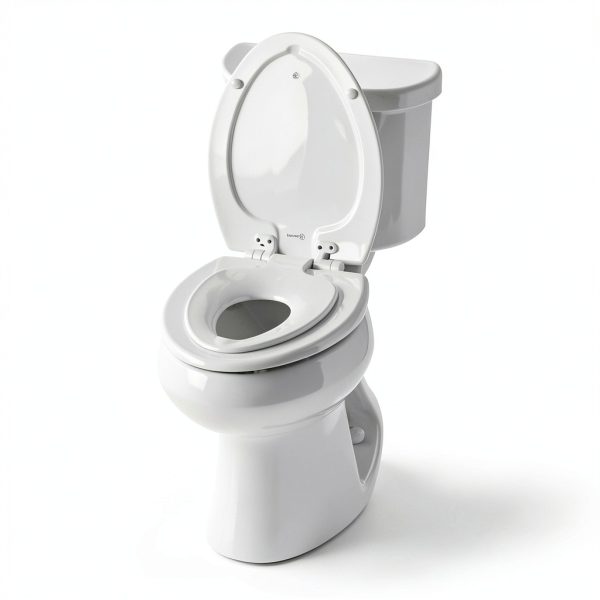 Mayfair NextStep2 Slow-Close Toilet Seat with Built-In Toddler Potty Training Seat, Removable, White, Elongated-11