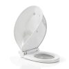 Family Toilet Seat 1M Slow Close Quick Release Elongated Toddler Seat-5