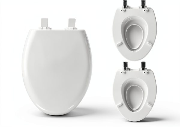 Mayfair NextStep2 Slow-Close Toilet Seat with Built-In Toddler Potty Training Seat, Removable, White, Elongated-6