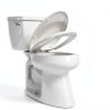 Bath Royale Slow Close Toilet Seat BR501-00 White Elongated, Stain-Resistant and Easy to Keep Clean, Heavy Duty Fits All Toilet Brands, Executive Series-2
